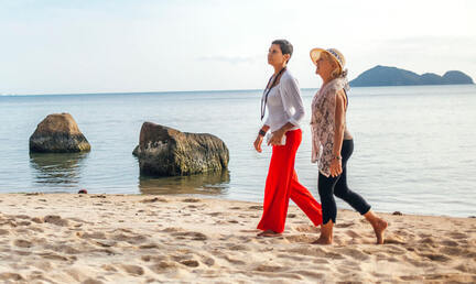 Ladies on holiday 